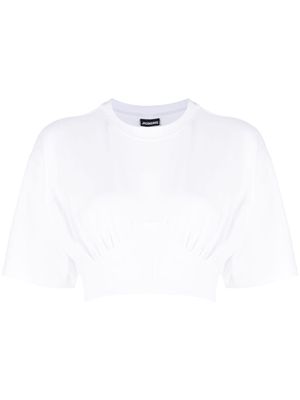 Jacquemus Le Caraco cropped T-shirt - White