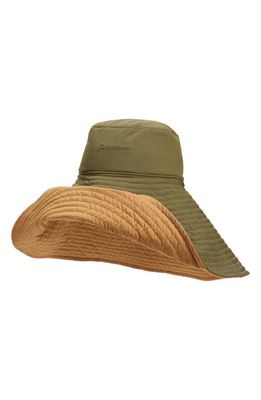 Jacquemus Le Chapeau Lagrima Reversible Wide Brim Hat in Beige 150