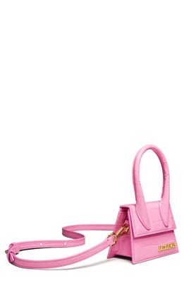 Jacquemus Le Chiquito Mini Leather Top Handle Bag in Pink