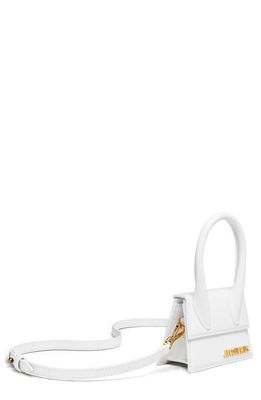 Jacquemus Le Chiquito Mini Leather Top Handle Bag in White