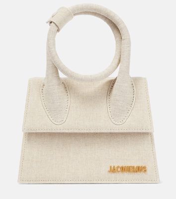 Jacquemus Le Chiquito Noeud cotton canvas shoulder bag