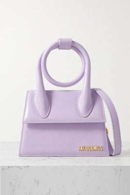 Jacquemus - Le Chiquito Noeud Leather Shoulder Bag - Purple