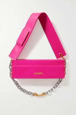 Jacquemus - Le Ciuciu Leather And Suede Shoulder Bag - Pink