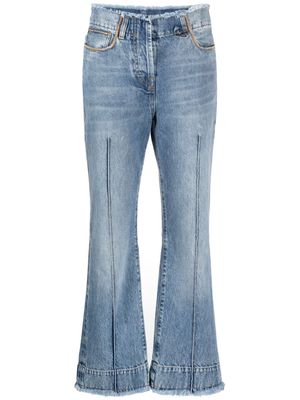 Jacquemus Le de Nimes Linon cropped jeans - Blue