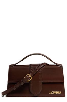 Jacquemus Le Grand Bambino Leather Satchel in Brown