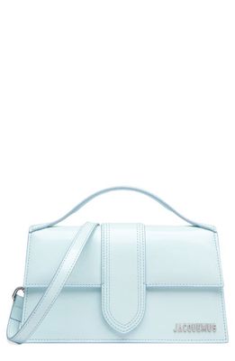 Jacquemus Le Grand Bambino Leather Shoulder Bag in Light Blue