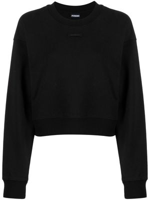 Jacquemus Le Gros Grain cotton sweatshirt - Black