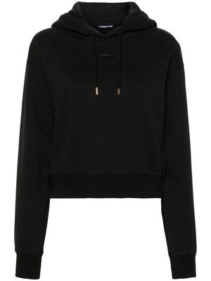 Jacquemus Le Hoodie Gros Grain cotton hoodie - Black