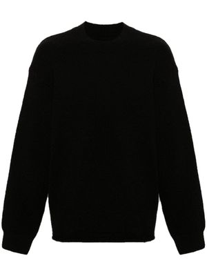 Jacquemus Le Maille intarsia-logo jumper - Black