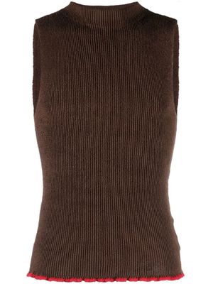 Jacquemus Le Marcel rib-knit vest - Brown