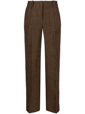 Jacquemus Le pantalon Cordao linen-blend canvas trousers - Brown