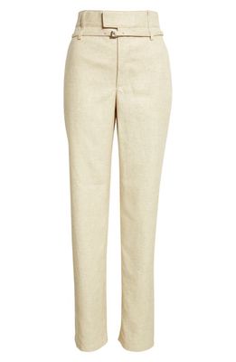 Jacquemus Le Pantalon Disgreghi Belted Pants in Light Beige