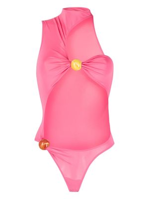 Jacquemus Le Perola cut-out bodysuit - Pink