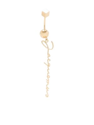 Jacquemus Le piercing Signature belly bar - Gold