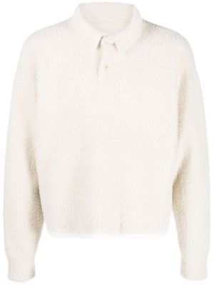 Jacquemus Le Polo Neve knit jumper - White