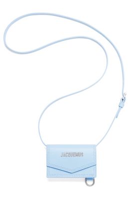 Jacquemus Le Port Azur Envelope Neck Pouch in Light Blue