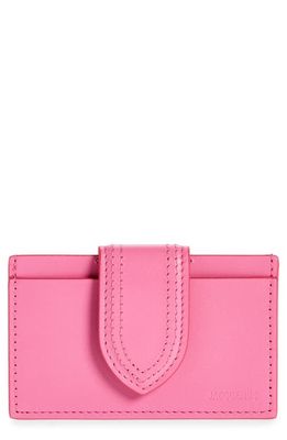 Jacquemus Le Porte Carte Bambino Card Case in Neon Pink