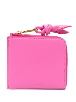 Jacquemus Le Porte-Monnaie Tourni leather wallet - Pink