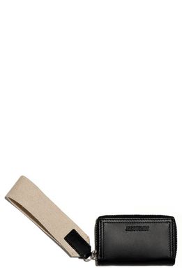 Jacquemus Le Porte Rectangle Leather Wallet in Black
