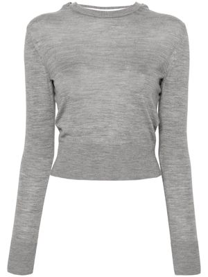 Jacquemus Le Pull Rica scarf-detail jumper - Grey
