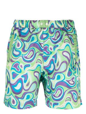 Jacquemus Le short de bain swim shorts - Green