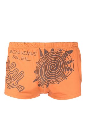 Jacquemus Le short de bain swim shorts - Orange