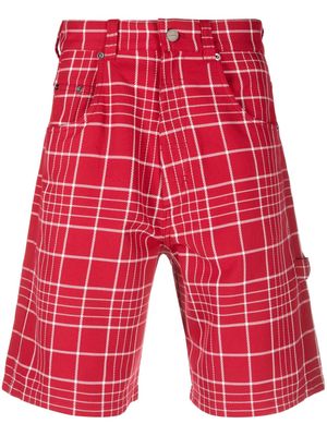 Jacquemus Le short Panni checked Bermuda shorts - Red