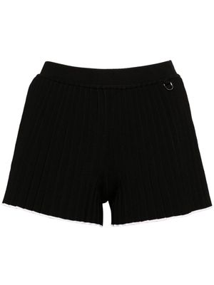 Jacquemus Le Short plissé knitted shorts - Black