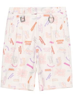 Jacquemus Le Short Rond Carré shorts - PRINT MULTI TAGS