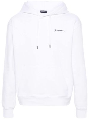 Jacquemus Le Sweatshirt Brodé hoodie - White