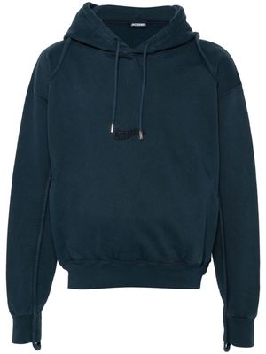 Jacquemus Le Sweatshirt Camargue cotton top - Blue