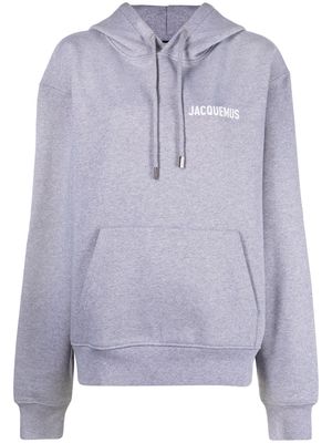 Jacquemus Le Sweatshirt logo hoodie - Grey