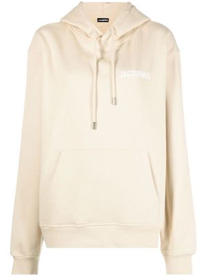 Jacquemus Le Sweatshirt logo hoodie - Neutrals