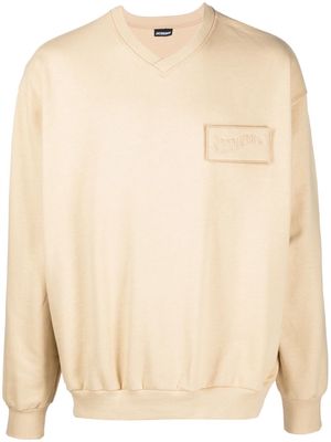 Jacquemus Le Sweatshirt Santon logo-appliqué top - Yellow