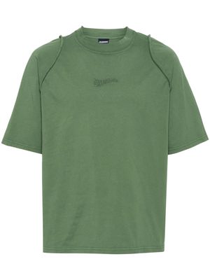 Jacquemus Le T-shirt Camargue logo-embroidered top - Green