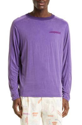 Jacquemus Le T-Shirt Jao Logo Graphic Tee in 650 Purple
