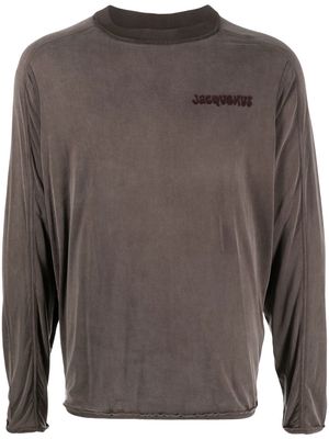 Jacquemus Le T-Shirt Jao logo T-shirt - Brown