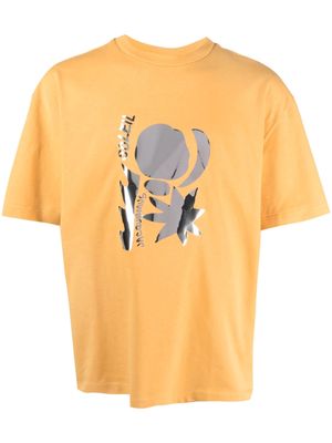 Jacquemus Le t-shirt Prata abstract-pattern T-shirt - Yellow