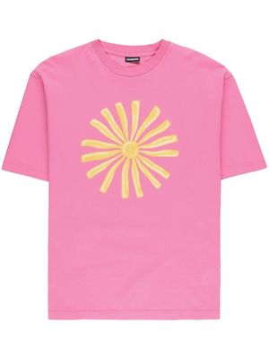 Jacquemus Le t-shirt Soleil cotton T-shirt - Pink