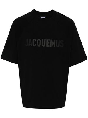 Jacquemus Le T-Shirt Typo cotton T-shirt - Black