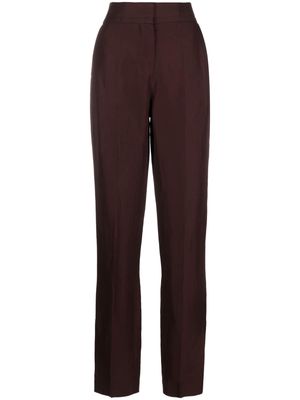 Jacquemus Le Tibau side-slit trousers - Brown