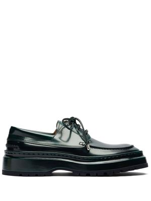 Jacquemus Les bateau Pavane boat shoes - Green