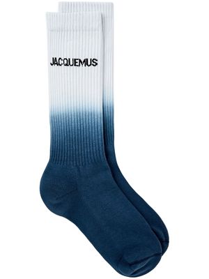 Jacquemus Les Chaussettes Moisson gradient socks - White