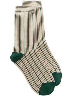 Jacquemus Les Chaussettes Pablo striped socks - Neutrals