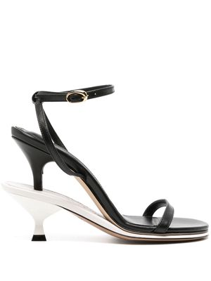 Jacquemus Les Doubles 100mm sandals - Black