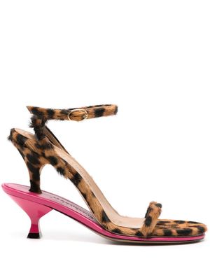 Jacquemus Les Doubles 100mm sandals - Brown