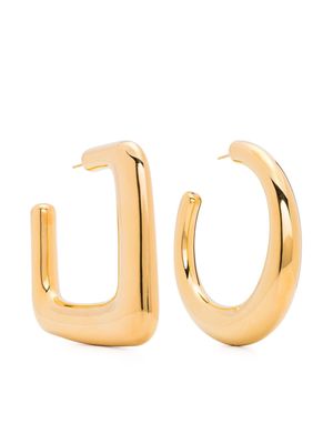 Jacquemus Les Grandes Créoles Ovalo hoop earrings - Gold