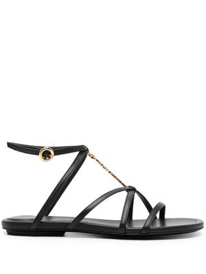 Jacquemus Les sandales Pralu leather sandals - Black