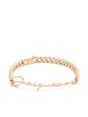 Jacquemus logo chain-link bracelet - Gold