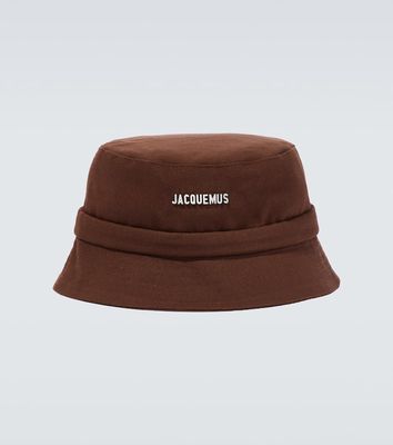 Jacquemus Logo cotton bucket hat